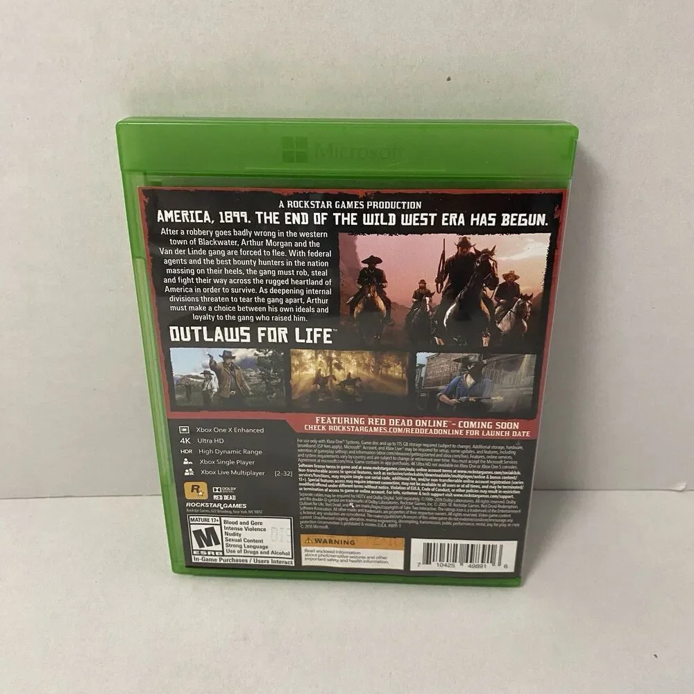 Red Dead Redemption 2 - Microsoft Xbox One Complete With Map